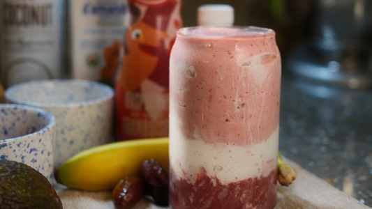 Smoothie à la framboise façon «Hailey Bieber Erewhon smoothie »