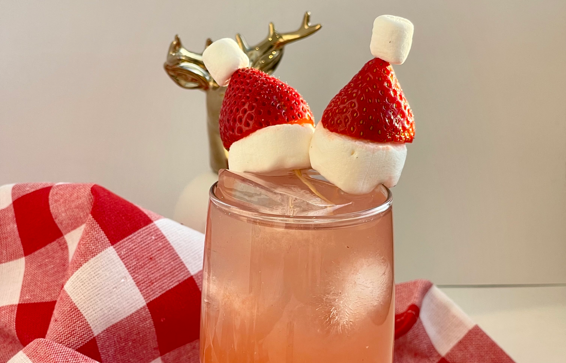 Le cocktail du Père Noël aux fraises