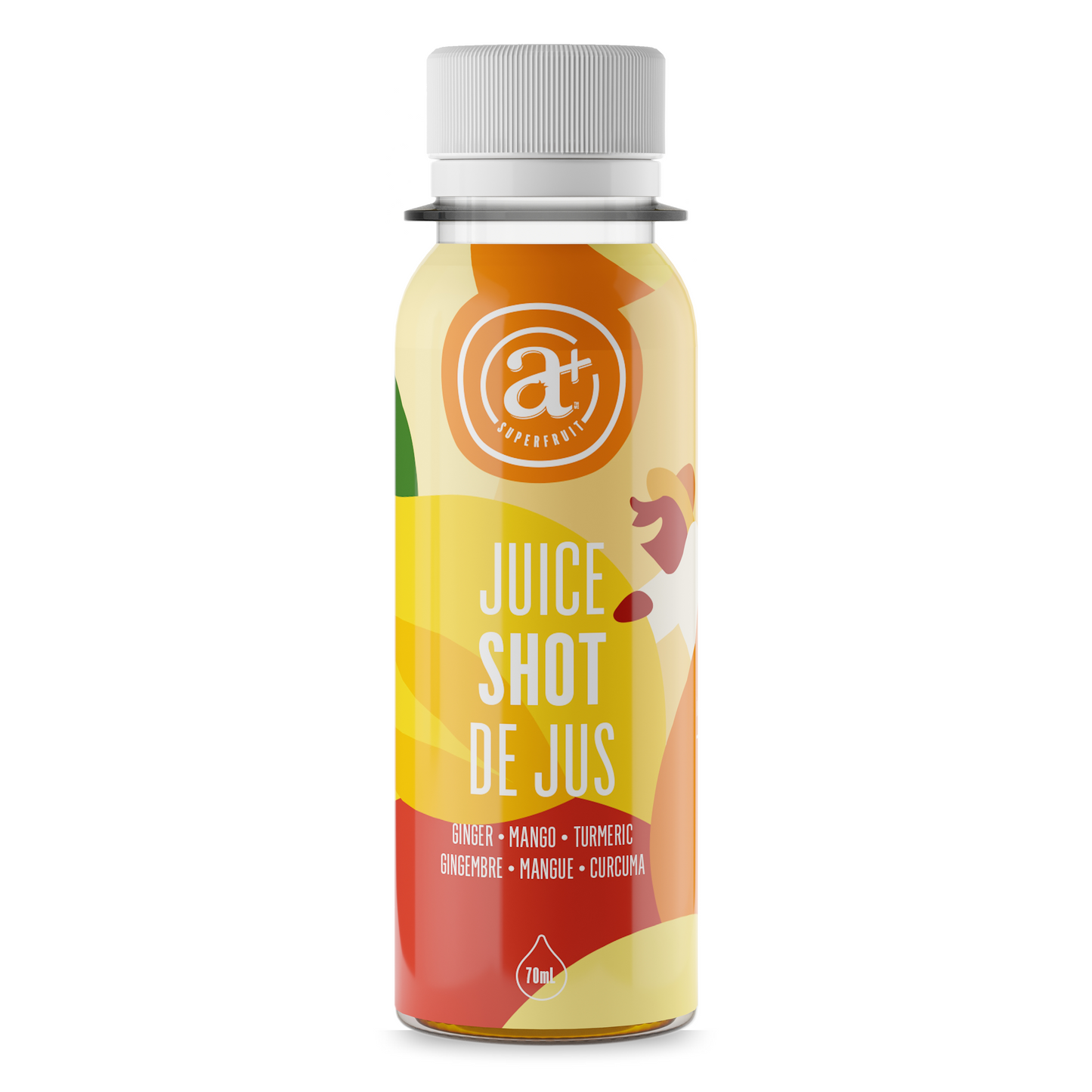 PACK DE SHOT 4 x 70ML : Gingembre - Mangue - Curcuma