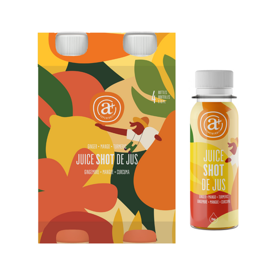 PACK DE SHOT 4 x 70ML : Gingembre - Mangue - Curcuma