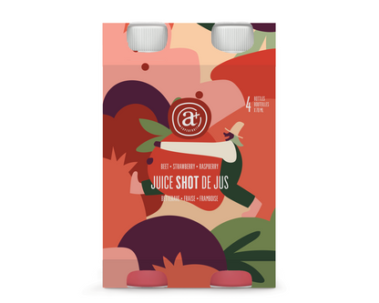 PACK DE SHOT 4 x 70ML : Betterave - Fraise - Framboise