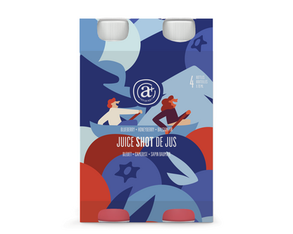 PACK DE SHOT 4 x 70ML : Bleuet - Camerise - Sapin Baumier